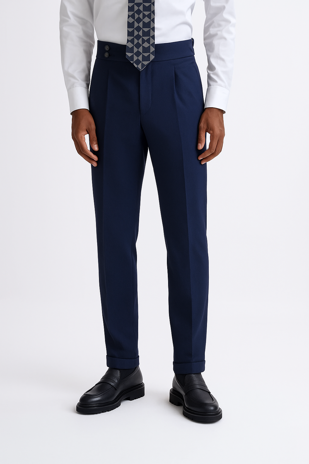 20250703_1730_Pantalon Bleu Élégant_remix_01jz8hv830ex09zd7zzm54vr9n